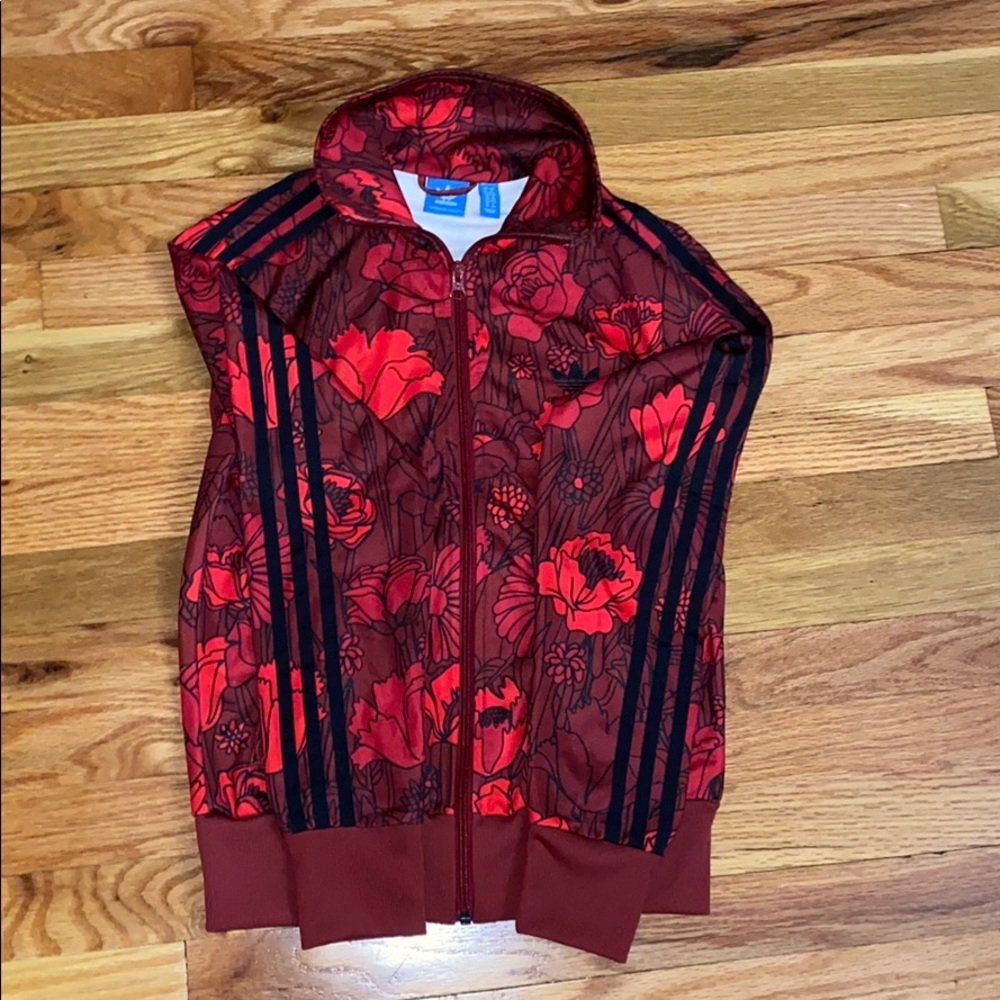 Adidas zip up track jacket